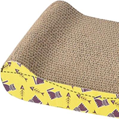 Grattoir pour chat - PurrfectScratcher™ - Vague Jaune - Griffes & Solutions