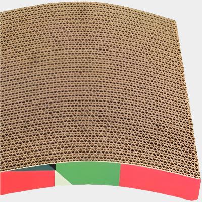 Grattoir pour chat - PurrfectScratcher™ - Ondulé Rose - Griffes & Solutions